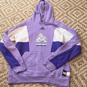 adidas Purple and White Arizona Coyotes Pullover Hoodie